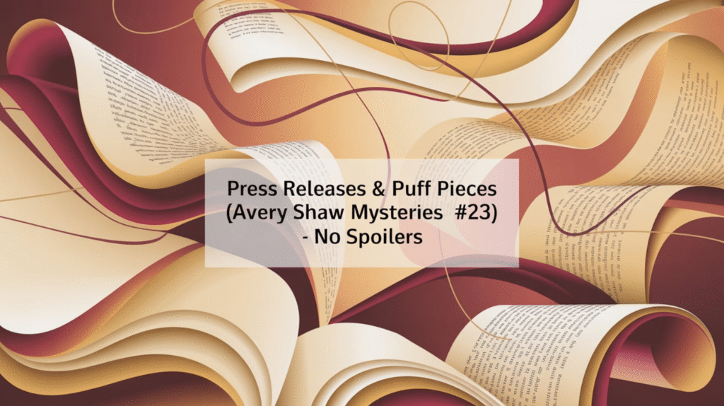 Press Releases & Puff Pieces (Avery Shaw Mysteries #23) - No Spoilers