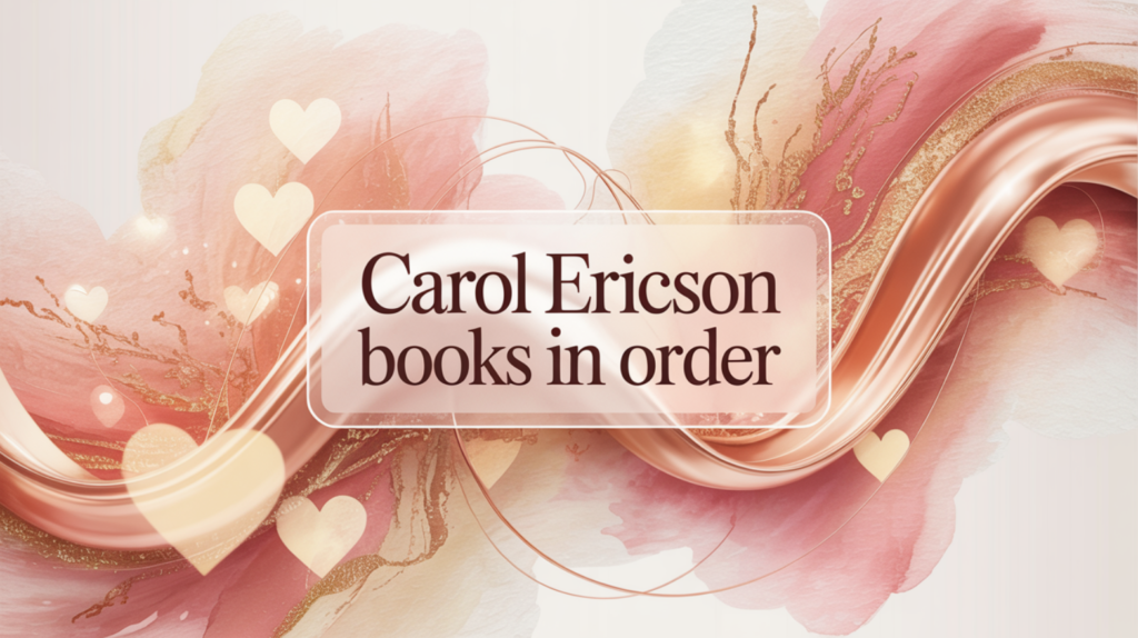 Carol Ericson Books in Order (Updated June 12, 2026)